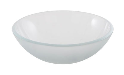 Glasvask til bordmontage GoodHome Drina Ø 38 cm med frostet overflade
