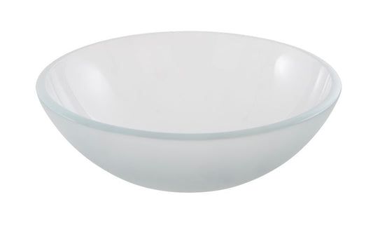 Glasvask til bordmontage GoodHome Drina Ø 38 cm med frostet overflade