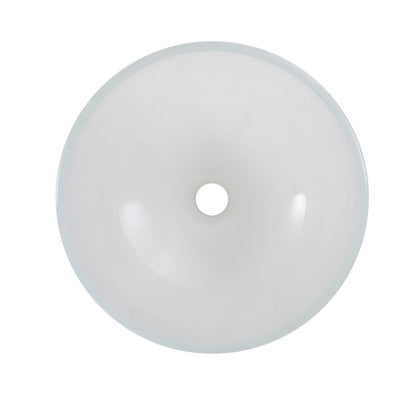 Glasvask til bordmontage GoodHome Drina Ø 38 cm med frostet overflade