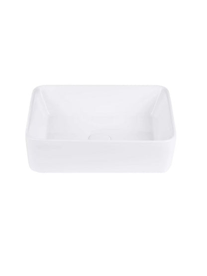 Keramisk Bordhåndvask Aura Rektangulær 47x38 cm Hvid Blank