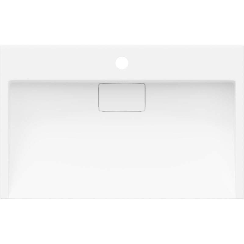 Bordmonteret vask i konglomerat 1/O Mexen Ava 60 x 38 cm hvid 1 stk.
