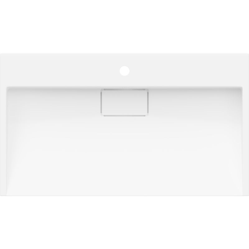 Bordmonteret vask i konglomerat 1/O Mexen Ava 80 x 46 cm hvid 1 stk.