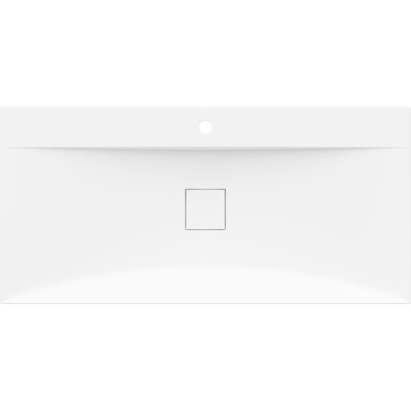 Bordmonteret vask i konglomerat 1/O Mexen Poli 100 x 48 cm hvid 1 stk.