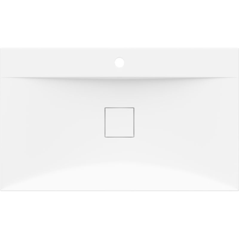 Bordmonteret vask i konglomerat 1/O Mexen Poli 80 x 48 cm hvid 1 stk.