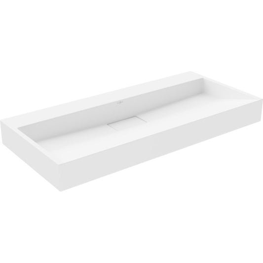 Bordmonteret vask i B/O-konglomerat Mexen Ava 100 x 46 cm hvid 1 stk.