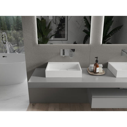 Bordmonteret vask i B/O-konglomerat Mexen Ava 50 x 38 cm hvid 1 stk.