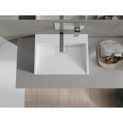 Bordmonteret vask i B/O-konglomerat Mexen Ava 50 x 38 cm hvid 1 stk.