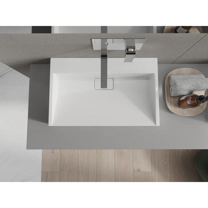 Bordmonteret vask i B/O-konglomerat Mexen Ava 60 x 38 cm hvid 1 stk.