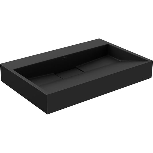 Bordmonteret vask i B/O konglomerat Mexen Ava 70 x 46 cm mat-sort 1 stk.