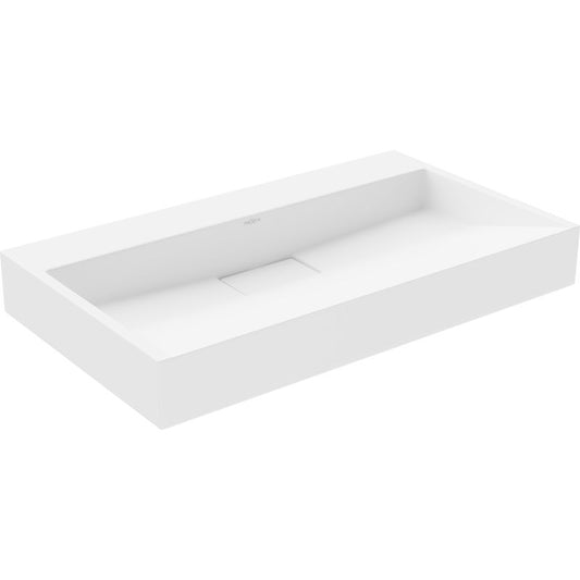 Bordmonteret vask i konglomerat B/O Mexen Ava 80 x 46 cm hvid 1 stk.