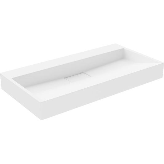 Bordmonteret vask i B/O-konglomerat Mexen Ava 90 x 46 cm hvid 1 stk.