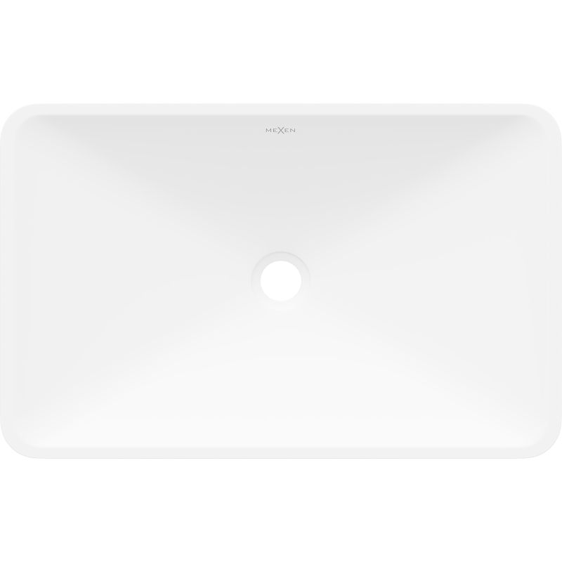 Bordmonteret vask i konglomerat Mexen Esper 60 x 38 cm hvid 1 stk.