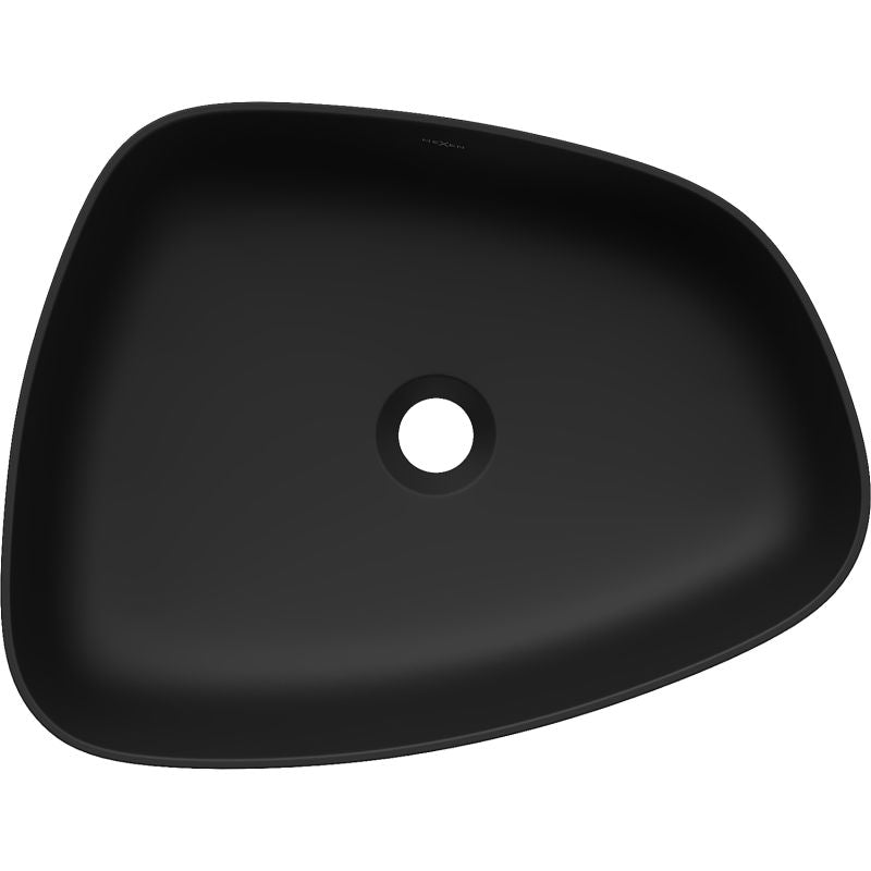 Mexen Ono bordmonteret vask i konglomerat 51 x 39 cm mat-sort 1 stk.