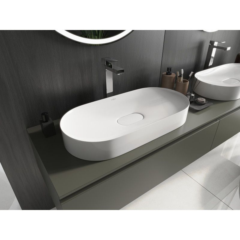 Mexen Sofia bordmonteret vask i konglomerat 70 x 35 cm hvid 1 stk.
