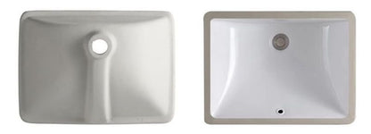 Rea Adela rektangulær underlimet vask hvid 46 x 33 x 19 cm 1 stk