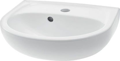 Keramisk Væghængt Håndvask 40 x 33 cm Hvid med Armaturhul