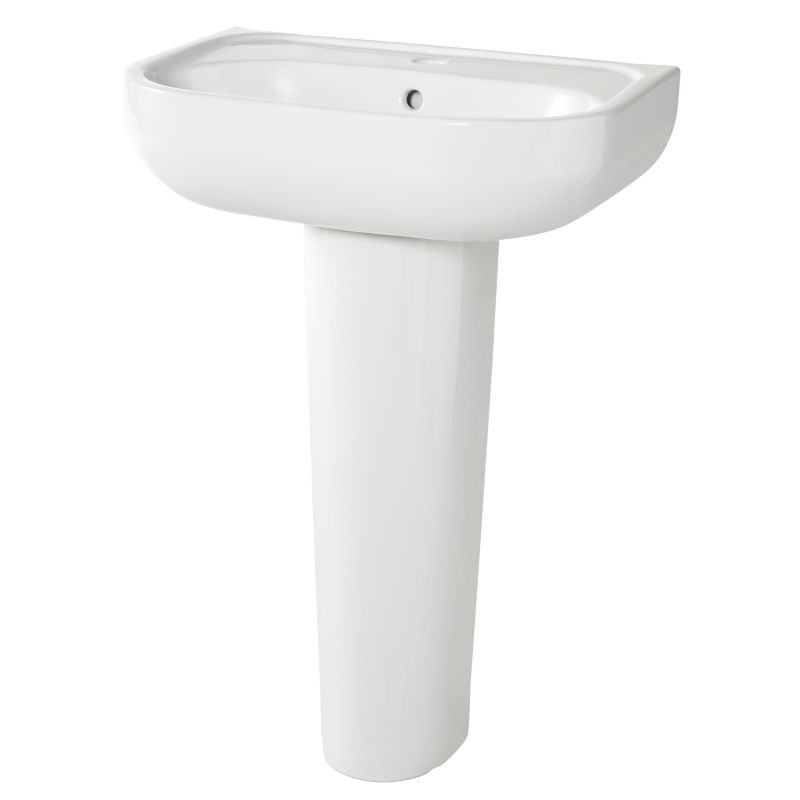 Væghængt vask GoodHome Cavally 40 x 56 cm med hul til armatur
