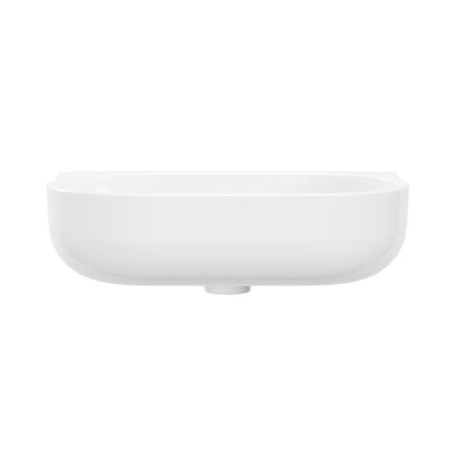 Væghængt Håndvask 55 x 45 cm Hvid Oval Keramik