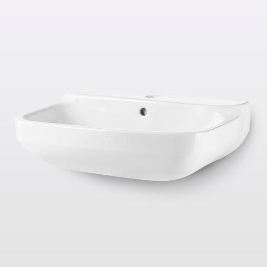 Væghængt håndvask GoodHome Teesta 40 x 56 cm med hul til armatur