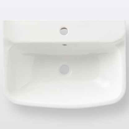 Væghængt håndvask GoodHome Teesta 40 x 56 cm med hul til armatur