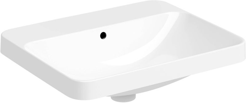Indbygget vask Geberit Variform 55 cm rektangulær hvid