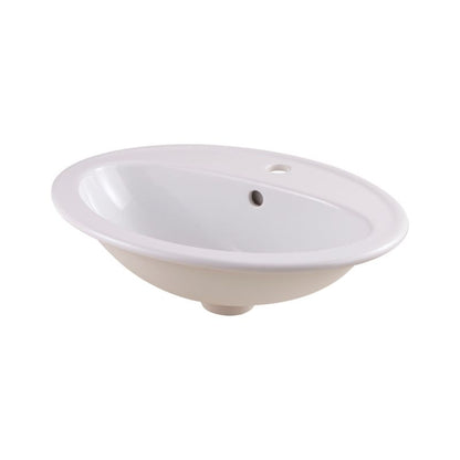 Indbygget vask GoodHome Turso keramisk 53,5 x 41 cm hvid
