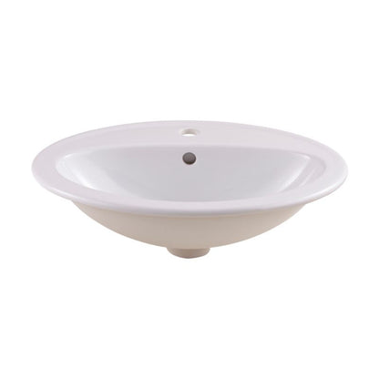 Indbygget vask GoodHome Turso keramisk 53,5 x 41 cm hvid