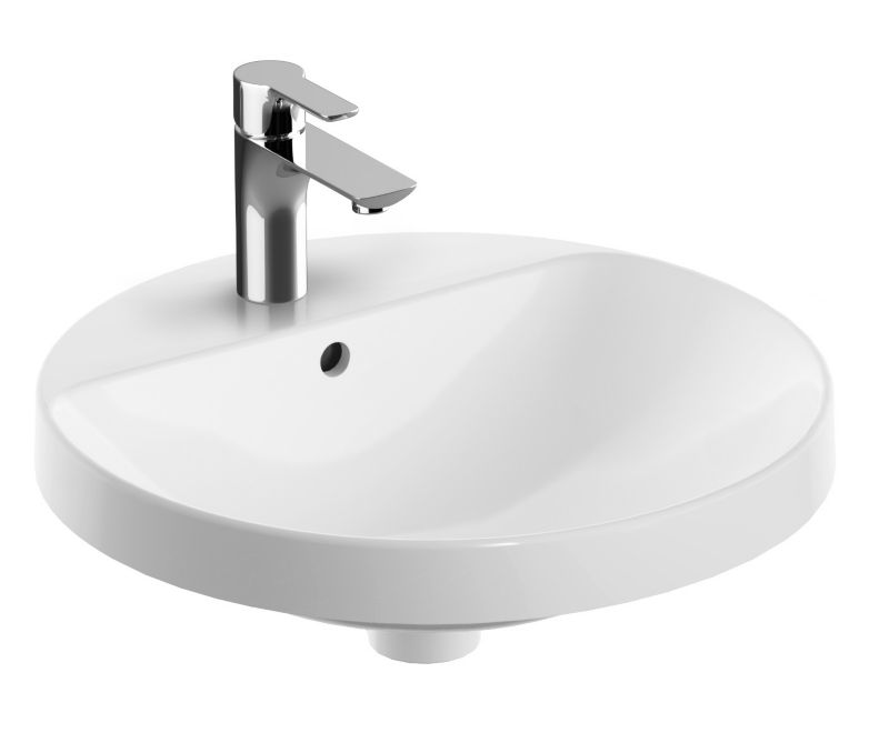 Indbygget vask Koło Variform 48 cm rund hvid