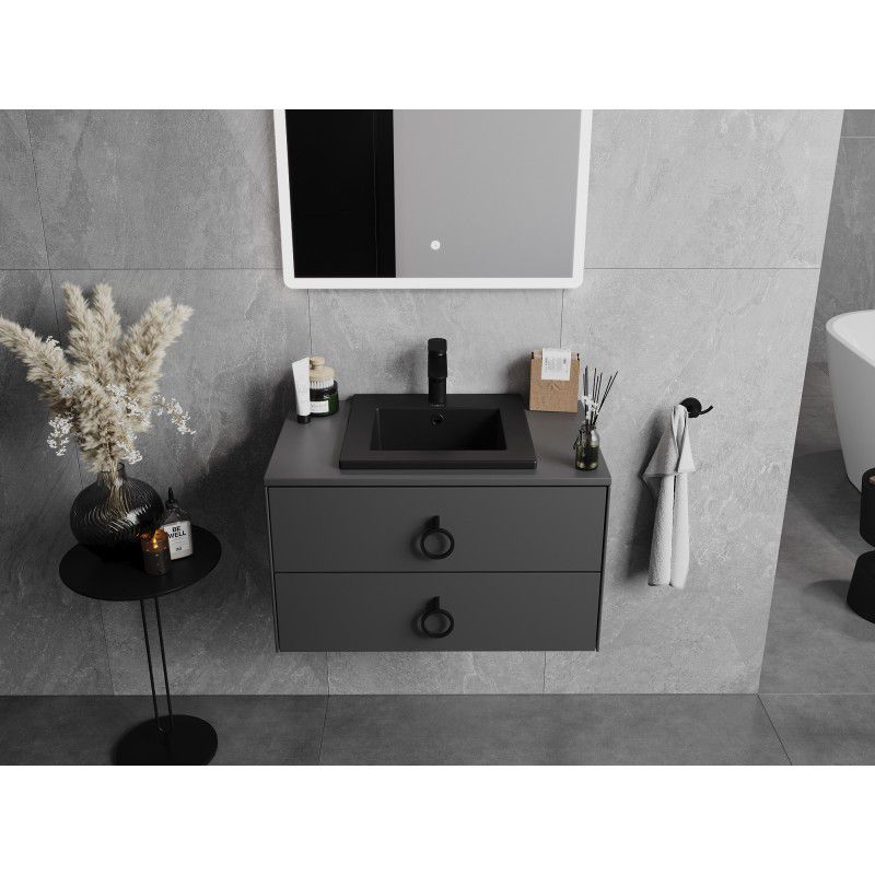 Indbygget vask Mexen Atena sort 41x41 cm 1 stk.