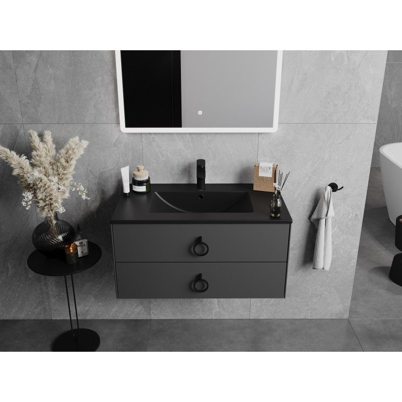 Indbygget vask Mexen Atena sort 81 x 46 cm 1 stk.