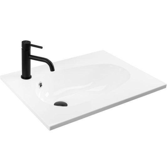 Indbygget vask Rea Selena rektangulær hvid 61 x 46,5 x 16,5 cm 1 stk
