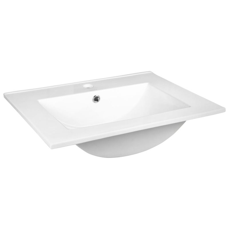 Keramisk Håndvask Til Nedfældning 60x48 cm Hvid 1 stk. | 5906365581022