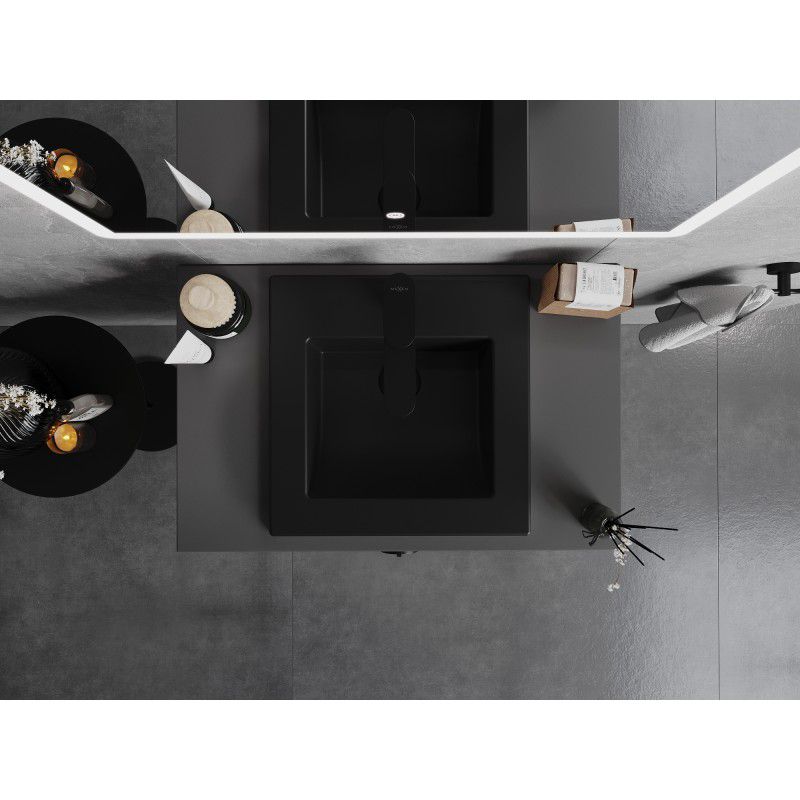 Indbygget vask Mexen Atena 41 x 41 cm mat sort 1 stk.