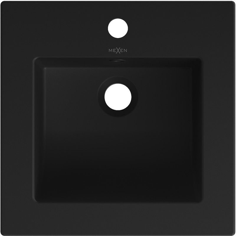 Indbygget vask Mexen Atena 41 x 41 cm mat sort 1 stk.