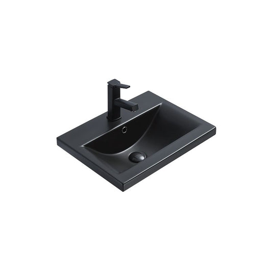 Indbygget vask Mexen Emma 51 x 39 cm mat‑sort 1 stk.