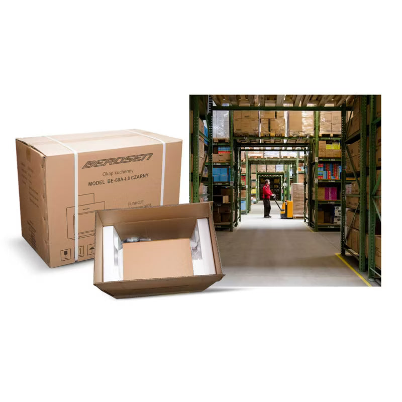 Underbygningsemhætte 52 cm Sort Glas BT-236