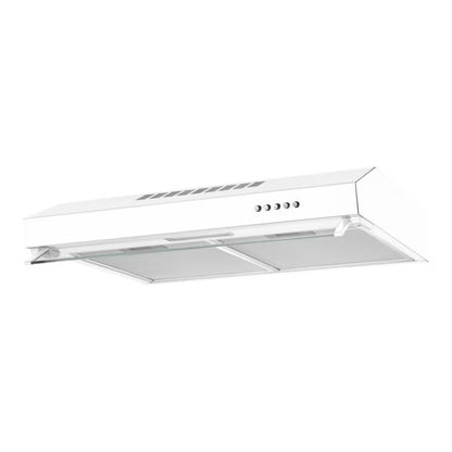 Underbygningsemhætte 60 cm Hvid