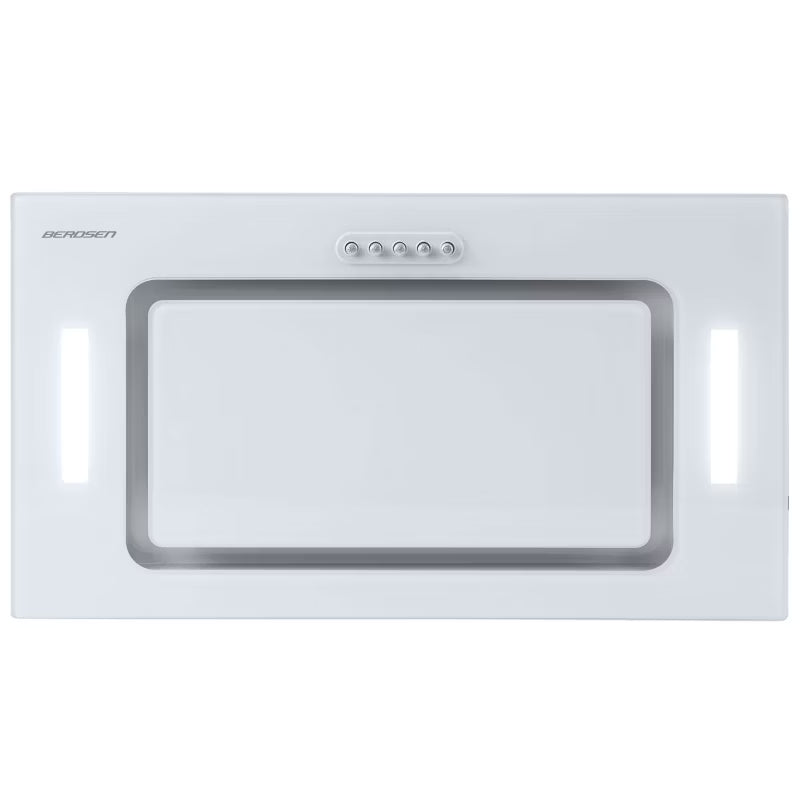 Underbygningsemhætte BE-52A 52 cm Hvid Glas