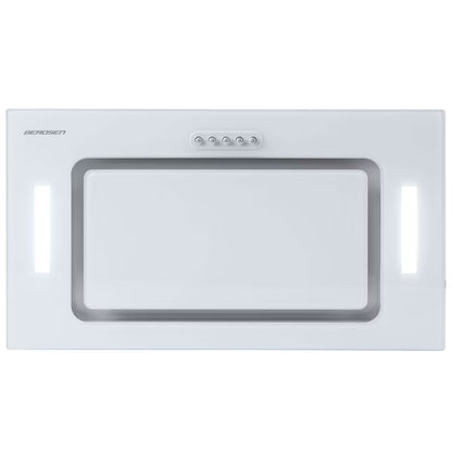 Underbygningsemhætte BE-52A 52 cm Hvid Glas