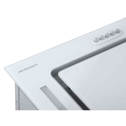 Underbygningsemhætte BE-52A 52 cm Hvid Glas