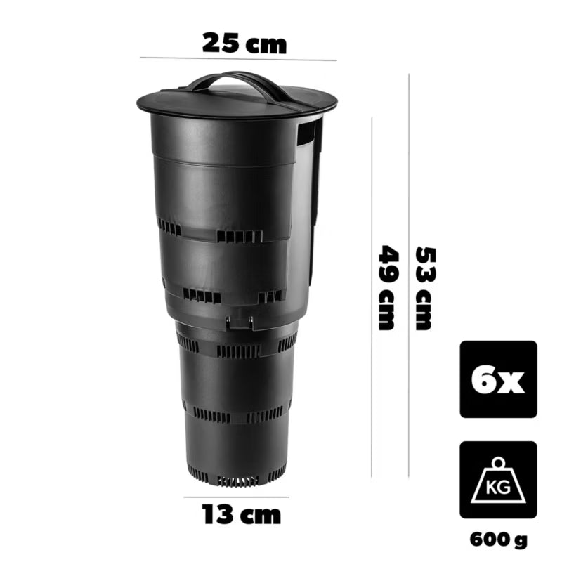 Underjordisk Kompostbeholder 11 Liter 6 Stk.