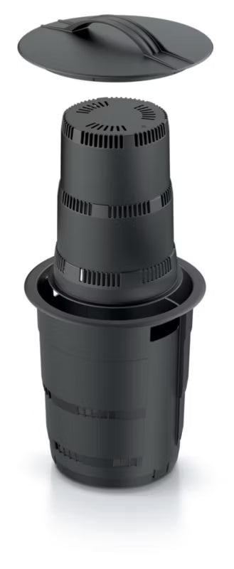 Underjordisk Kompostbeholder 25 cm 11 Liter Sort