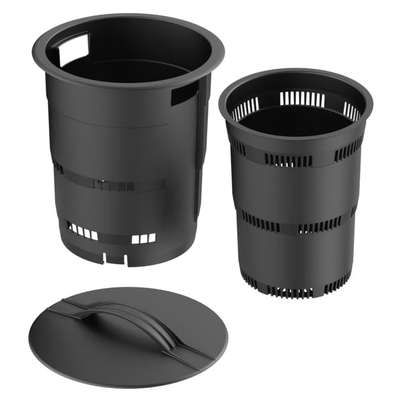 Underjordisk Kompostbeholder 25 cm 11 Liter Sort