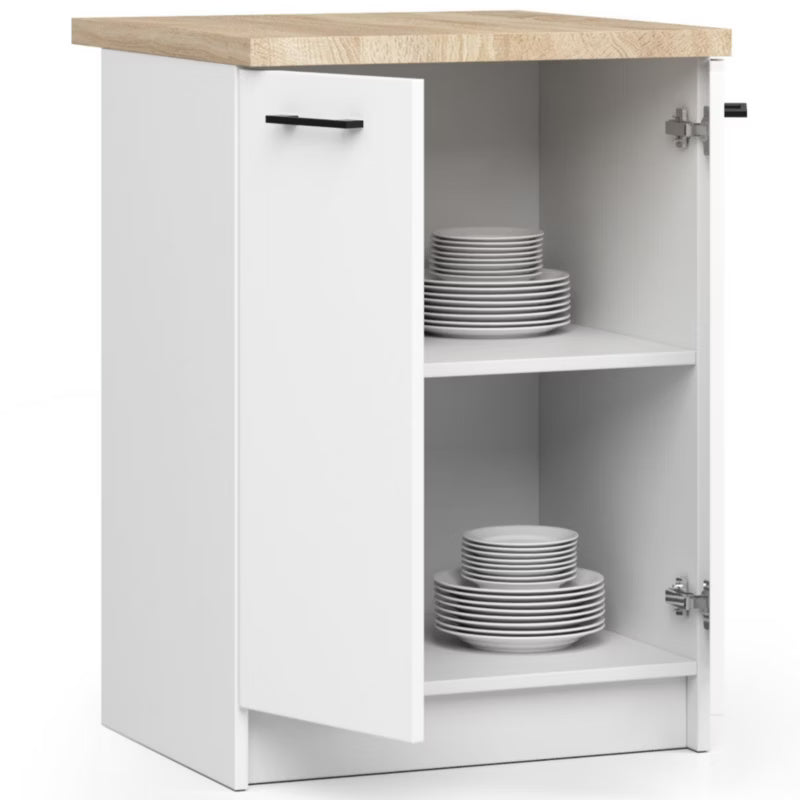 Underskab Oliwia 60x46x85 cm Hvid Mat med Bordplade