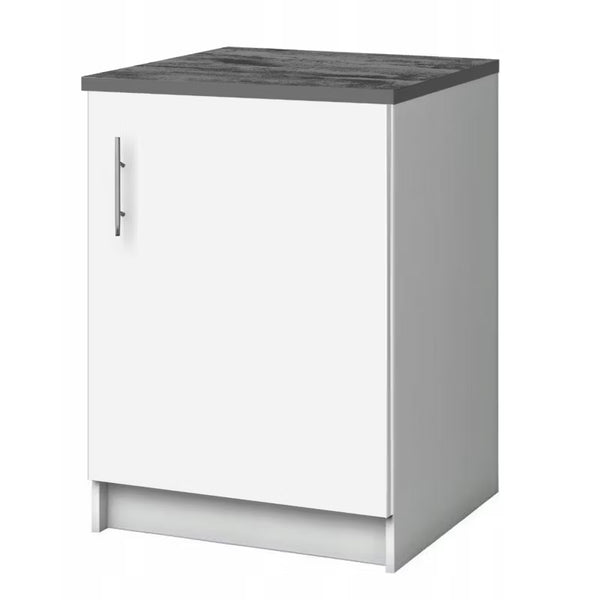 Underskab til Køkken 60x46 cm Hvid Mat med Bordplade