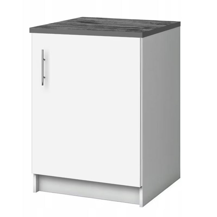 Underskab til Køkken 60x46 cm Hvid Mat med Bordplade