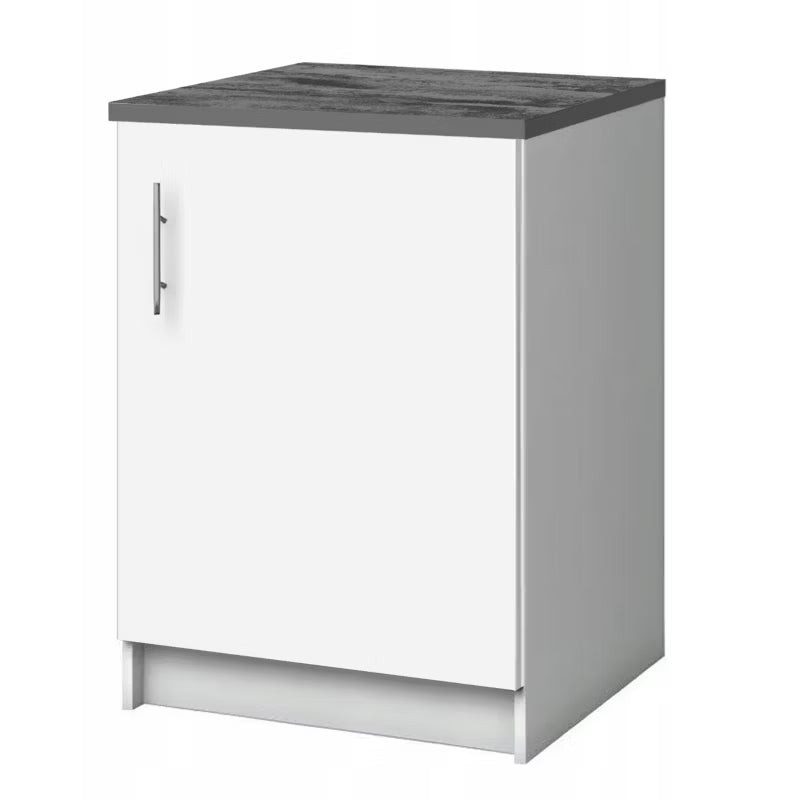 Underskab til Køkken 60x46 cm Hvid Mat med Bordplade