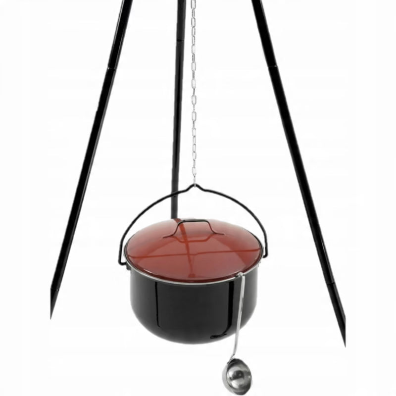 Ungarsk Bålgryde Emaljeret 14 Liter Sort