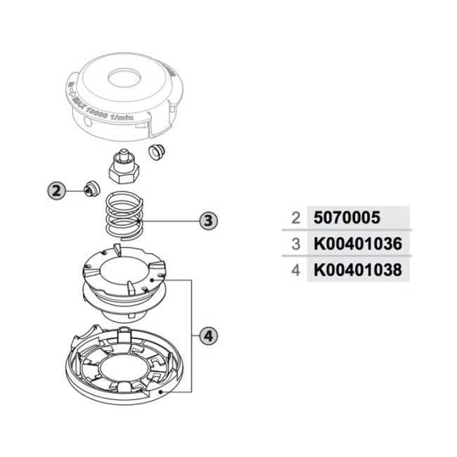 Universal Trimmerhoved TA5M 10,9 cm