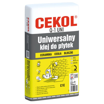 Fliseklæb Q-1 Uni 5 kg Grå